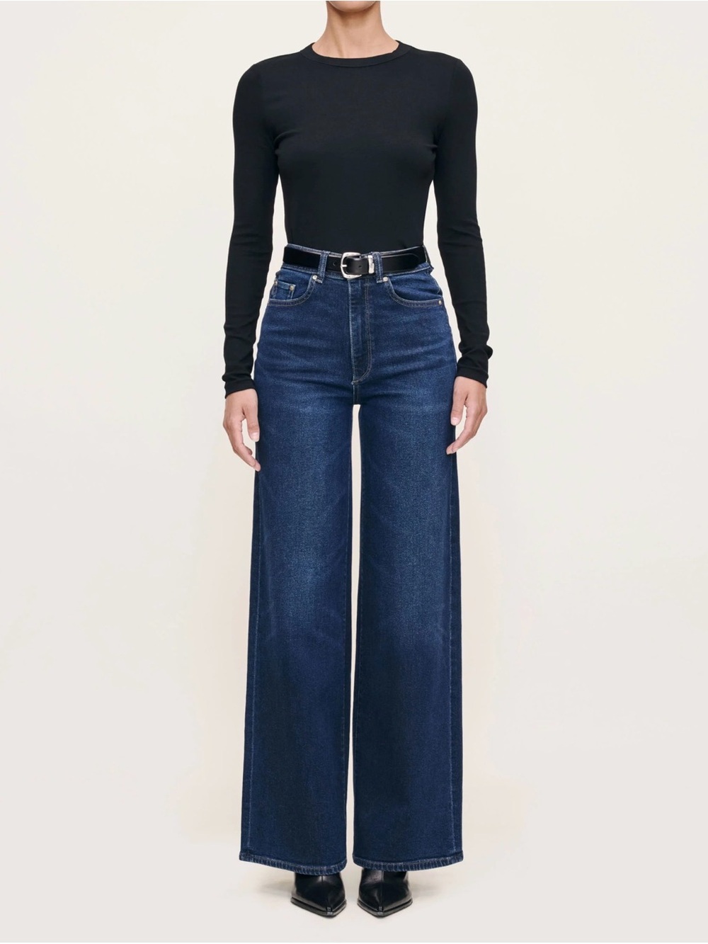 DL1961 Hepburn Wide-Leg High-Rise Jeans